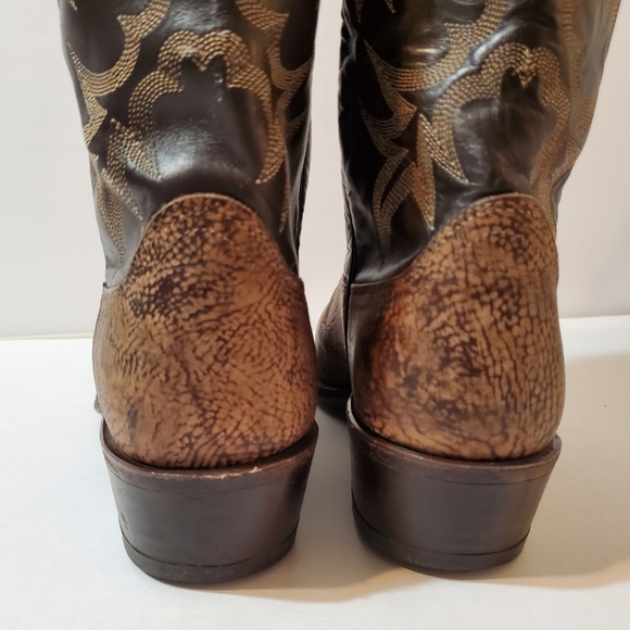 Dan Post Leather Western Cowboy Boots - Picture 10 of 16